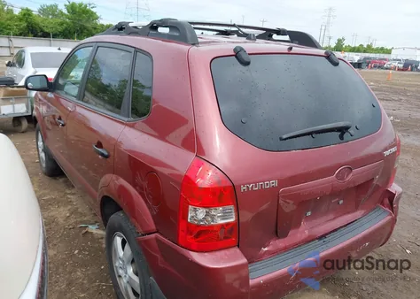 2006 Hyundai Tucson Gl из США, поврежденный, VIN KM8JM12B36U249435